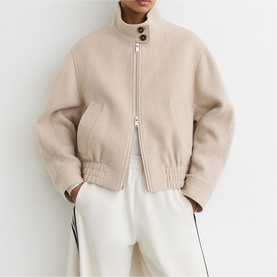 Elodie Wool Bomber Jacket