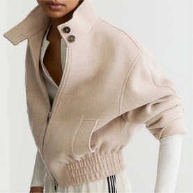 Elodie Wool Bomber Jacket