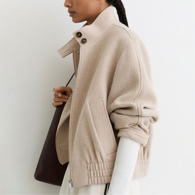 Elodie Wool Bomber Jacket