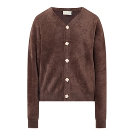 Logo Brushed Cardigan