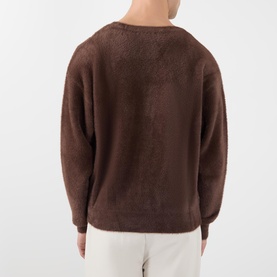 Logo Brushed Cardigan