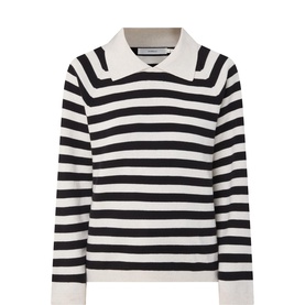 Madie Striped Polo Sweater