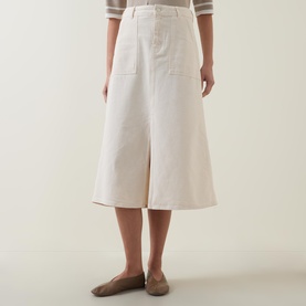 Dilys Mid-Rise Denim Skirt