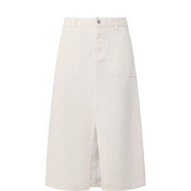 Dilys Mid-Rise Denim Skirt