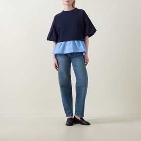 Dessy Layered Peplum Top