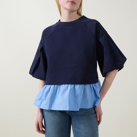 Dessy Layered Peplum Top