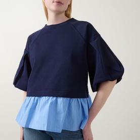 Dessy Layered Peplum Top