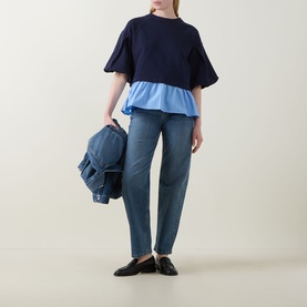Dessy Layered Peplum Top