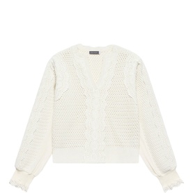 Woven Crochet Trim Sweater