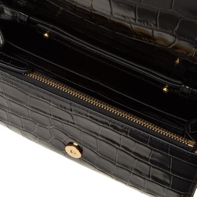 Adair Large Chain Croc Embossed Clutch