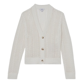 Star Open Stitch Knitted Cardigan