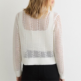 Star Open Stitch Knitted Cardigan
