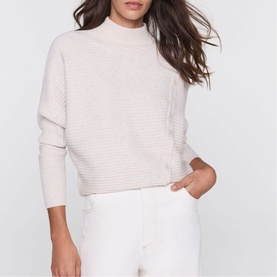 Asymmetric Button Sweater
