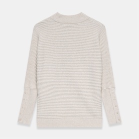 Asymmetric Button Sweater