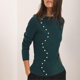 Button Detail Knitted Top