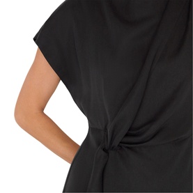 Twist Detail Flared Dress