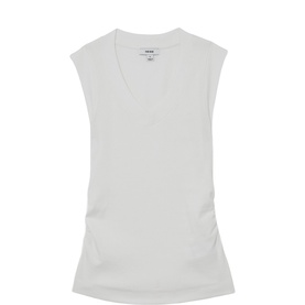 Sandy Ribbed Ruched Tank Top