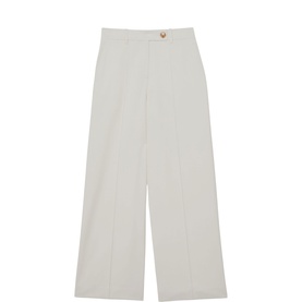 Malin Seam Mid-Rise Wide Leg Trousers