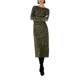 Animal Ruched Dress