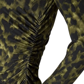Animal Ruched Dress