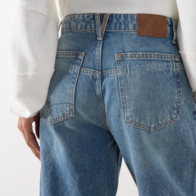 Deep Trance Dropped Boyfriend Jeans