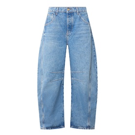 Good Luck Mid-Rise Barrel Leg Jeans
