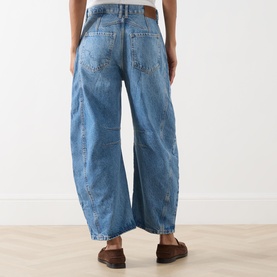 Good Luck Mid-Rise Barrel Leg Jeans