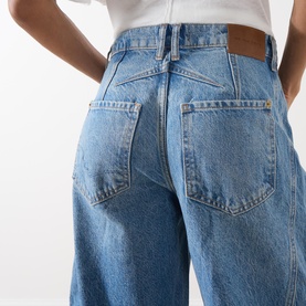 Good Luck Mid-Rise Barrel Leg Jeans