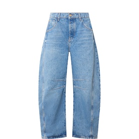 Good Luck Mid-Rise Barrel Leg Jeans