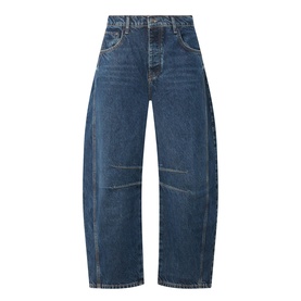 Good Luck Mid-Rise Barrel Leg Jeans