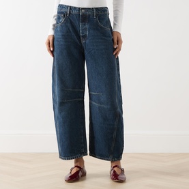 Good Luck Mid-Rise Barrel Leg Jeans