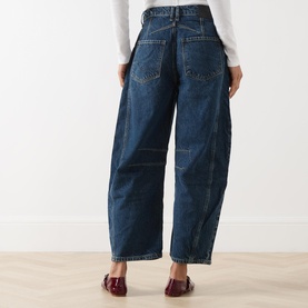 Good Luck Mid-Rise Barrel Leg Jeans