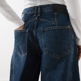 Good Luck Mid-Rise Barrel Leg Jeans