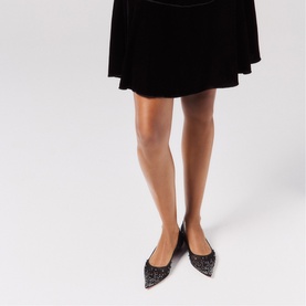 Miss Z Degrastrassina Mesh Ballet Flats