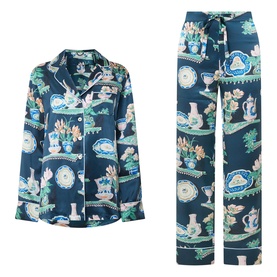 Lila Printed Pyjama Set