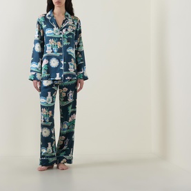 Lila Printed Pyjama Set
