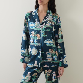Lila Printed Pyjama Set
