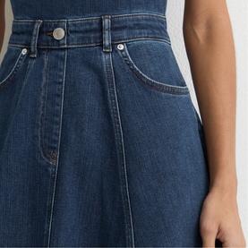 Rosie Denim Flared Dress