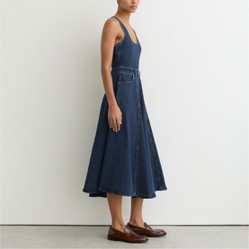 Rosie Denim Flared Dress