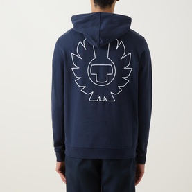 Border Logo Drawstring Hoodie