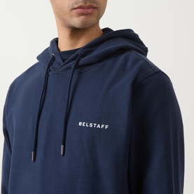 Border Logo Drawstring Hoodie