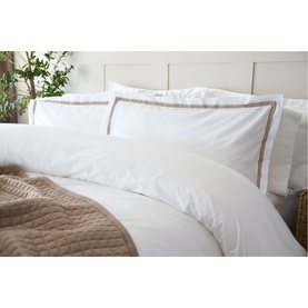 Aarie Oxford Duvet Set Natural