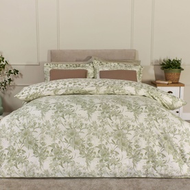Ada Floral Duvet Set Sage