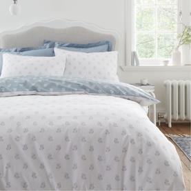 Esme Floral Duvet Set White/Blue