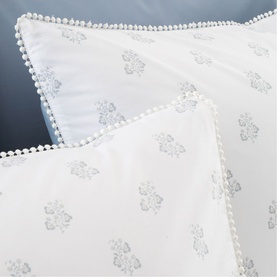 Esme Floral Duvet Set White/Blue