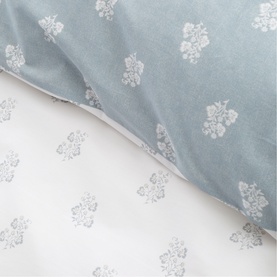Esme Floral Duvet Set White/Blue
