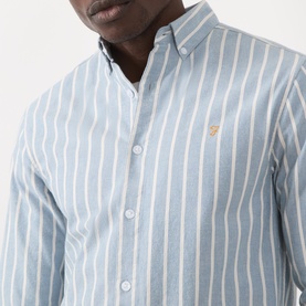 Steen Logo Striped Shirt