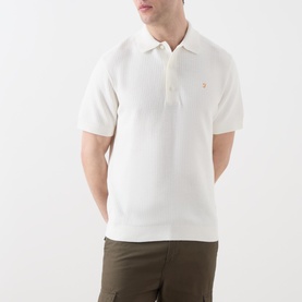 Thornley Logo Knit Polo Shirt