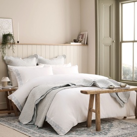 Mistletoe Duvet Set Duck Egg