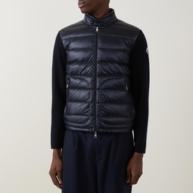 Logo Hybrid Zip Cardigan